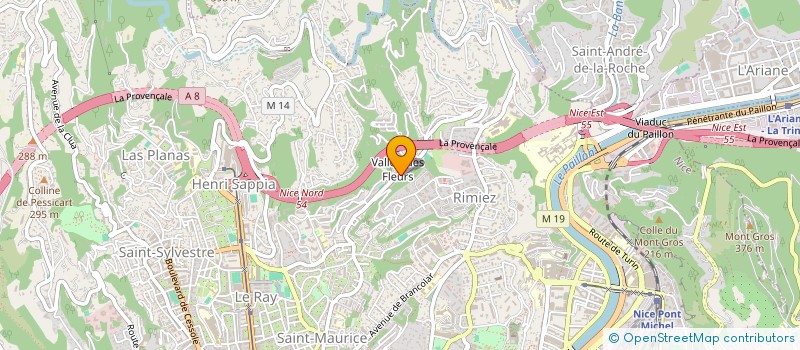 localisation de l'entreprise LOPROBAT à NICE