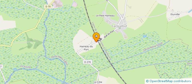 localisation de l'entreprise LOQUET ET ROPTIN à SAINTE-MERE-EGLISE