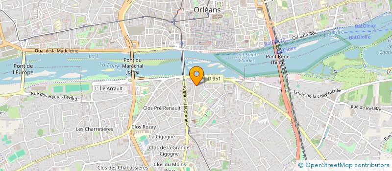 localisation de l'entreprise LOR BAT à ORLEANS
