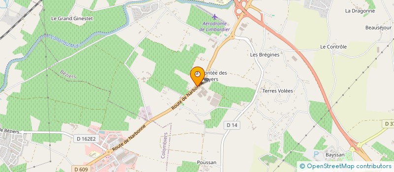 localisation de l'entreprise LOR'CHIDEE à BEZIERS