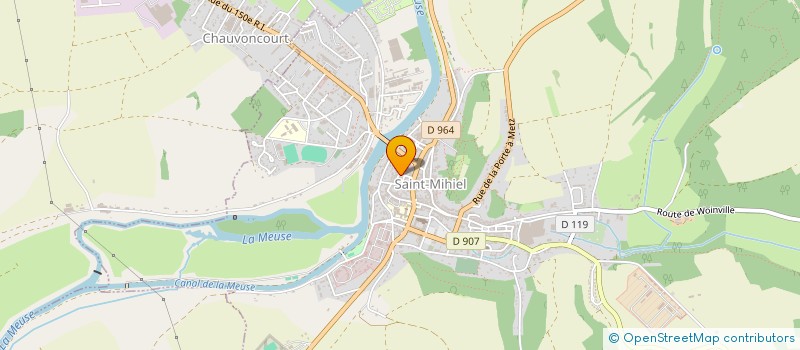 localisation de l'entreprise LOR ETANCHE à SAINT-MIHIEL