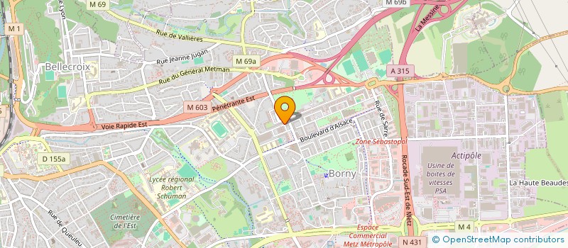 localisation de l'entreprise LOR'ETANCHE SARL à METZ