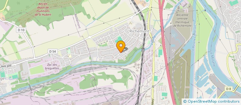 localisation de l'entreprise LOR'N PLATRERIE  RICHEMONT