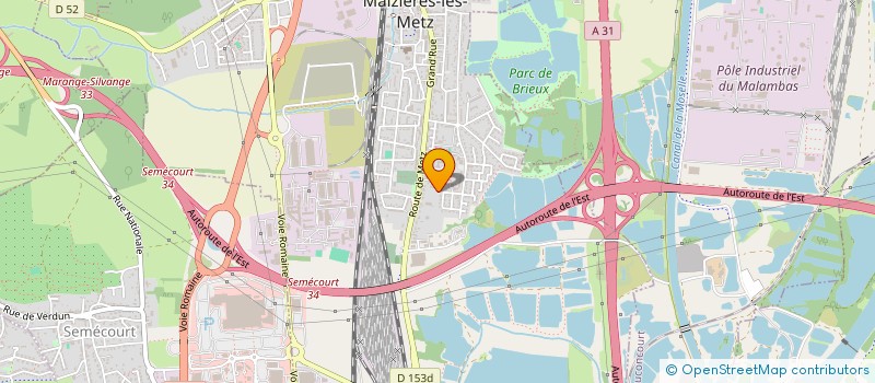 localisation de l'entreprise LOR PISCINES CREATION  MAIZIERES-LES-METZ