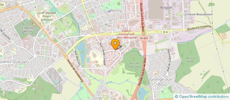 localisation de l'entreprise LOR ROUTAGE à METZ
