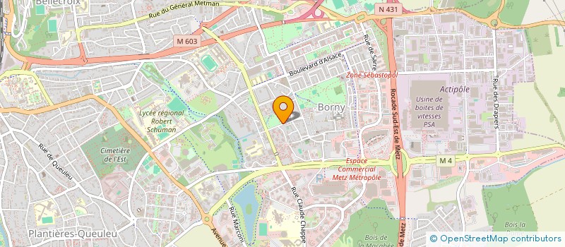 localisation de l'entreprise LOR TCE  METZ