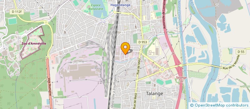 localisation de l'entreprise LOR' TOITURE à HAGONDANGE