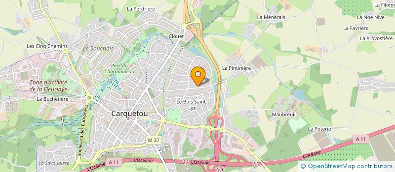 localisation de l'entreprise LORA  CARQUEFOU