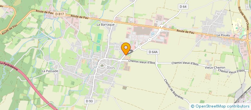 localisation de l'entreprise LORA 65 à IBOS
