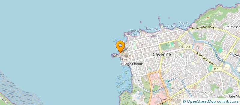 localisation de l'entreprise LORA  CAYENNE