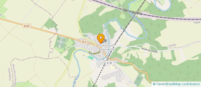 localisation de l'entreprise LORAD  THIAUCOURT-REGNIEVILLE