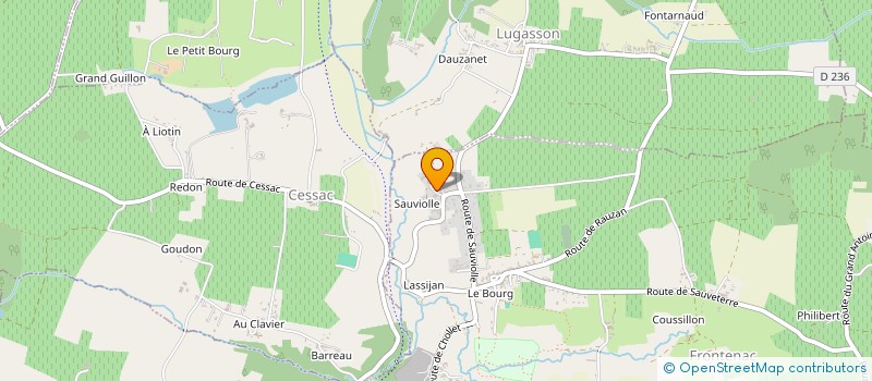 localisation de l'entreprise LORADA  FRONTENAC