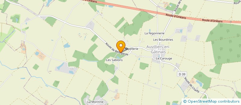 localisation de l'entreprise LORAES à AUVILLIERS-EN-GATINAIS