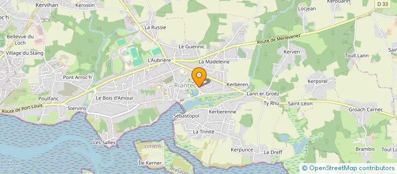 localisation de l'entreprise LORALA  RIANTEC