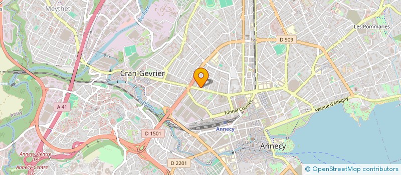 localisation de l'entreprise LORALI à ANNECY
