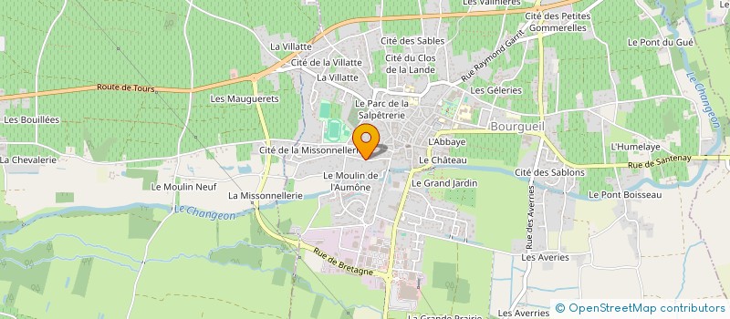 localisation de l'entreprise LORALIE à BOURGUEIL