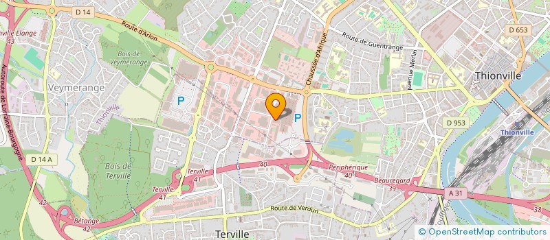 localisation de l'entreprise LORALIM ET CIE à THIONVILLE
