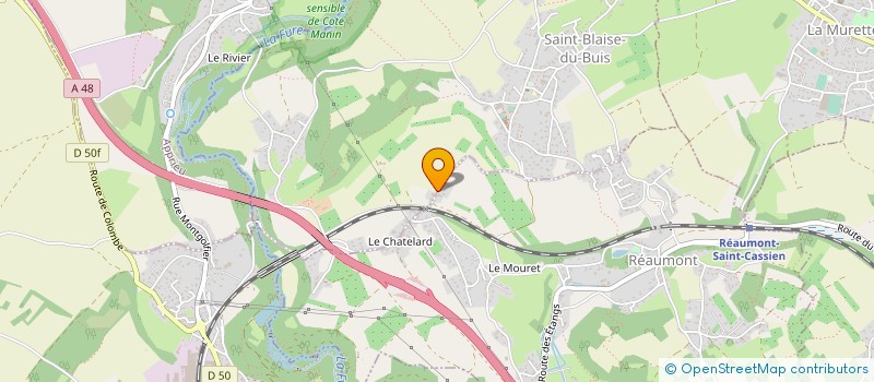 localisation de l'entreprise LORALPES  REAUMONT