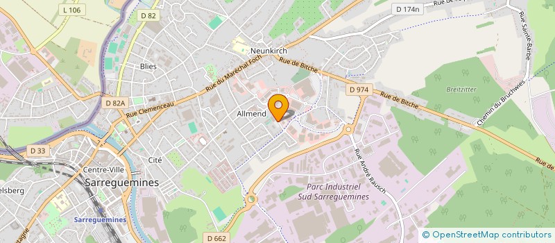 localisation de l'entreprise LORALZA à SARREGUEMINES