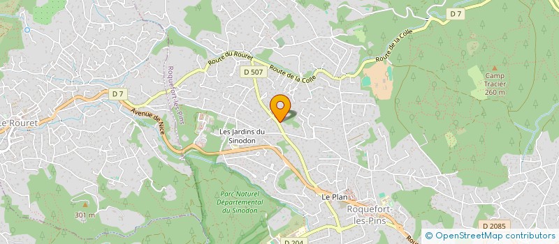 localisation de l'entreprise LORAM IMMO à ROQUEFORT-LES-PINS