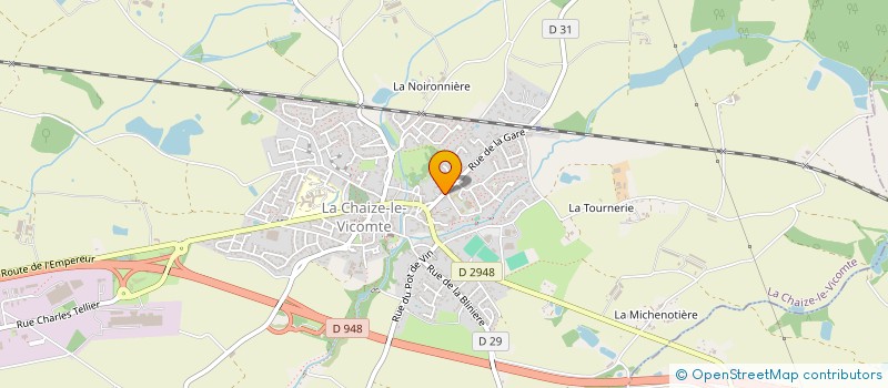 localisation de l'entreprise LORAND FRANCOIS ET SOPHIE  LA CHAIZE-LE-VICOMTE