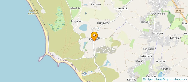 localisation de l'entreprise LORAND GUILLOU ARCHITECTES  ERDEVEN