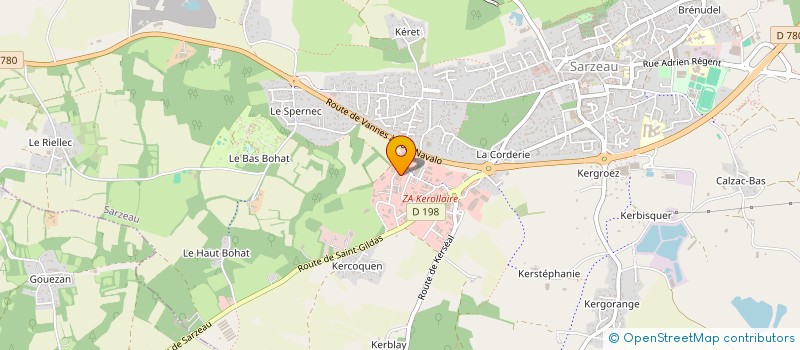 localisation de l'entreprise LORAND SARL PERE ET FILS MENUISERIE à SARZEAU