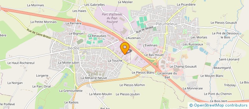 localisation de l'entreprise LORANDEL BETON  BEDEE