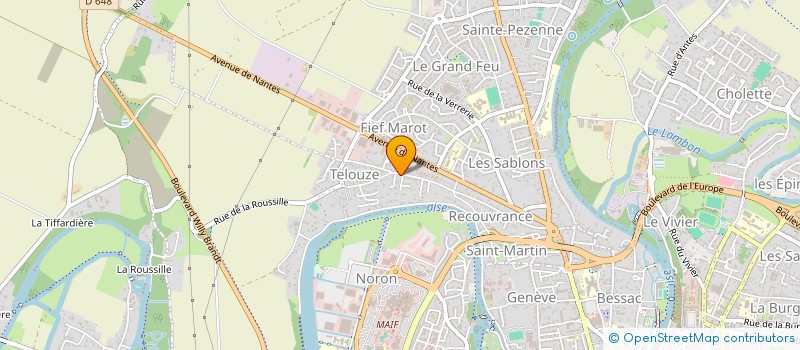 localisation de l'entreprise LORANE à NIORT
