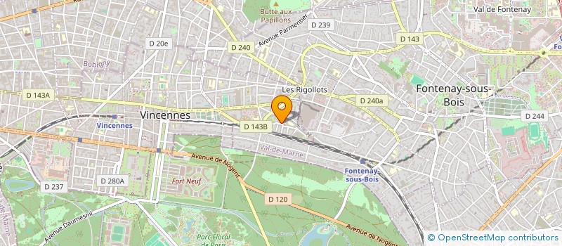 localisation de l'entreprise LORANO à VINCENNES