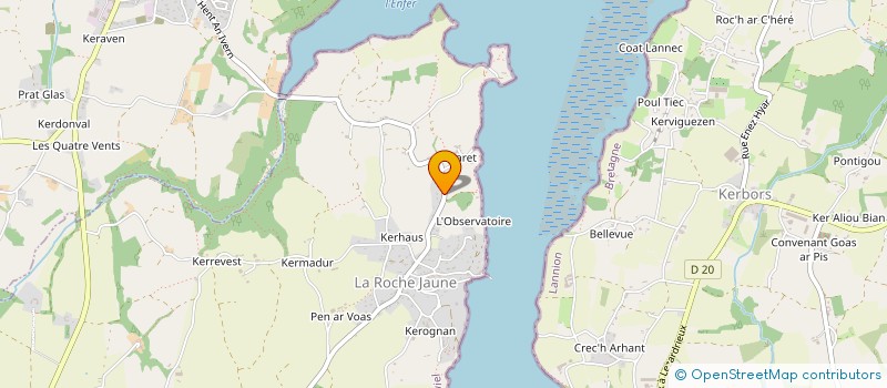 localisation de l'entreprise LORANY CONSEILS à PLOUGUIEL