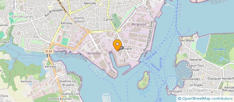 localisation de l'entreprise LORASIE à LORIENT