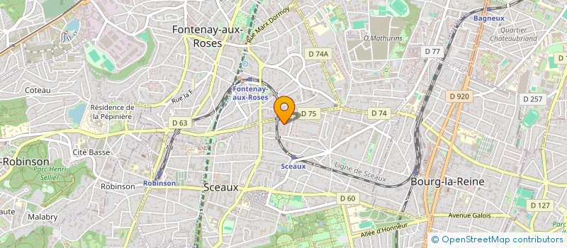 localisation de l'entreprise LORATEX à SCEAUX