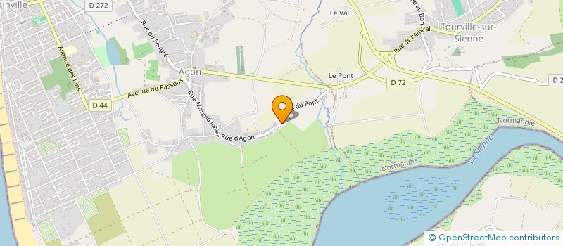 localisation de l'entreprise LORAUDE  AGON-COUTAINVILLE