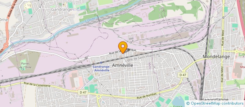 localisation de l'entreprise LORBAT PLATRE  AMNEVILLE