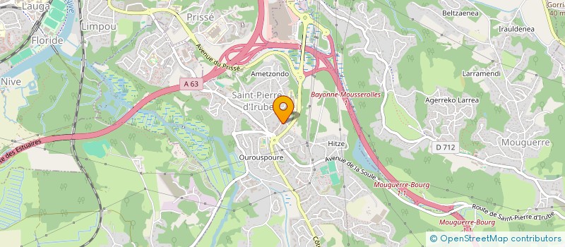 localisation de l'entreprise LORCA à SAINT PIERRE D'IRUBE