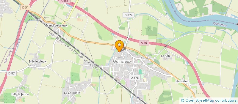 localisation de l'entreprise LORCHEL  QUINCIEUX