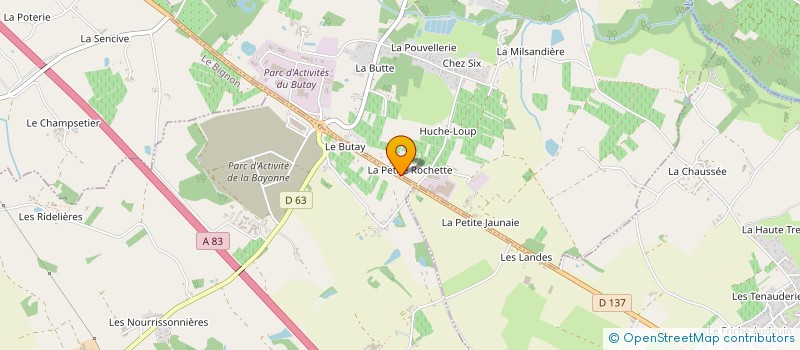 localisation de l'entreprise LORCY ET COMPAGNIE à CHATEAU-THEBAUD