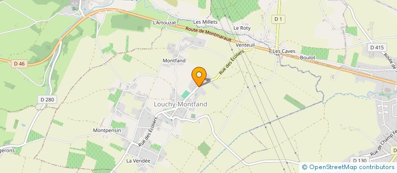 localisation de l'entreprise LORD  LOUCHY-MONTFAND