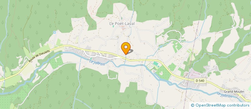 localisation de l'entreprise LORD  LE POET-LAVAL