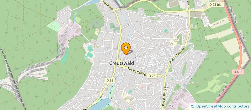 localisation de l'entreprise LORD  CREUTZWALD