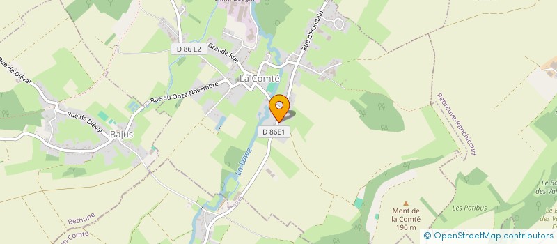 localisation de l'entreprise LORDHANA  LA COMTE