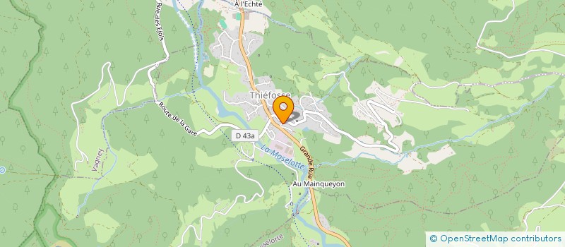 localisation de l'entreprise LORDIER PEINTURE  THIEFOSSE