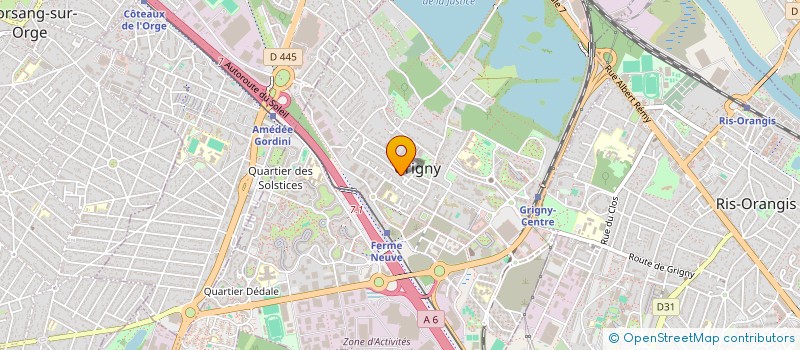 localisation de l'entreprise LORDIN à GRIGNY