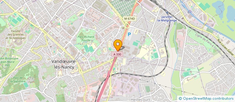 localisation de l'entreprise LORDIS à VANDŒUVRE-LES-NANCY