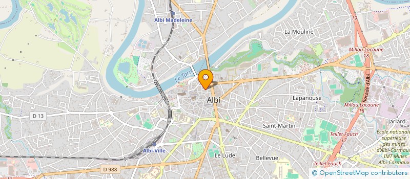 localisation de l'entreprise LORE 12 à ALBI