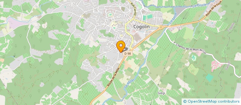 localisation de l'entreprise LORE 1519  COGOLIN