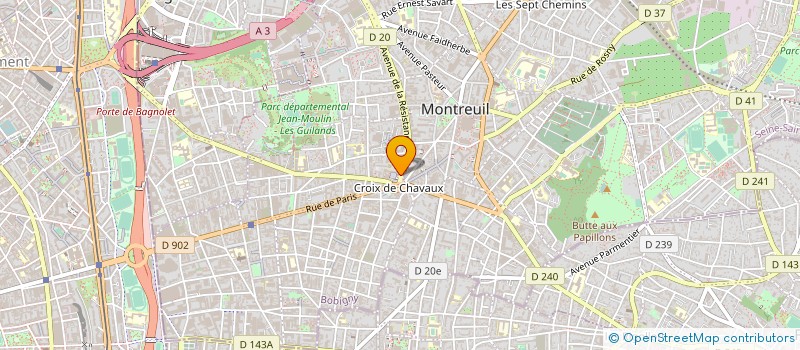 localisation de l'entreprise LOREA à MONTREUIL