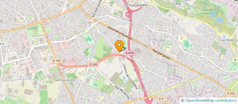 localisation de l'entreprise LOREC  LES PONTS-DE-CE