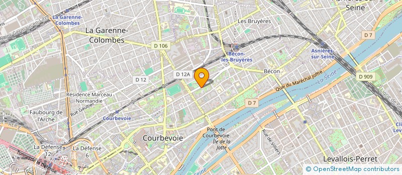 localisation de l'entreprise LOREDA à COURBEVOIE